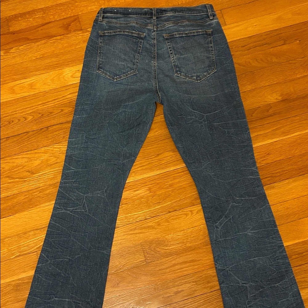 LOFT Dark Blue Flare Jeans - Picture 8 of 8